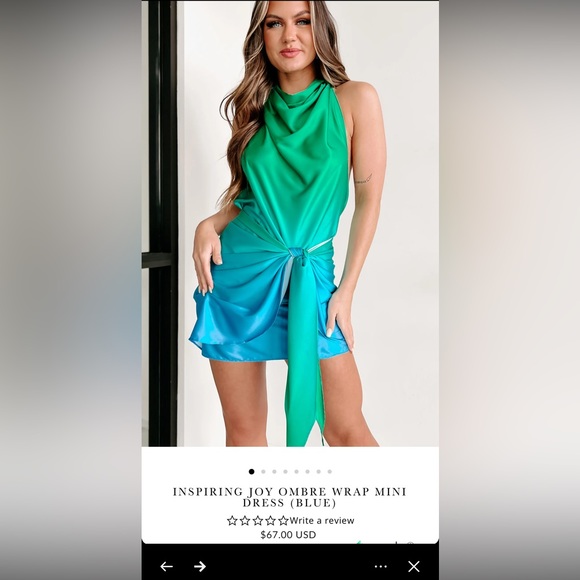 Luxxel Dresses & Skirts - NWT Luxxel ombré wrap mini dress